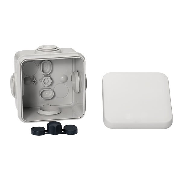 SCHNEIDER ELECTRIC - Boîte de dérivation carrée - Plastique ABS - Mureva Box - Grise - 65x65x45 mm - large