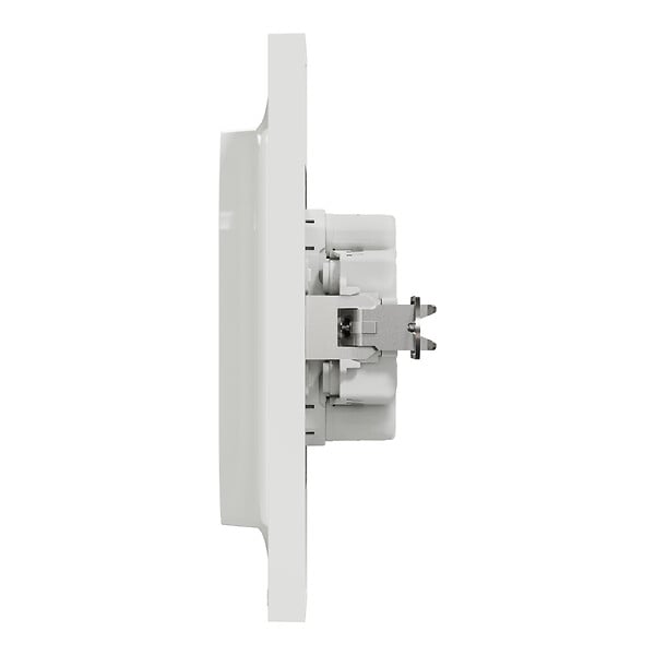 SCHNEIDER ELECTRIC - Prise électrique double 2P+T Odace - Blanc - 16A - large