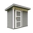 TIMBELA - Abri de Jardin Qualité Premium 3m² - L161xL294cm - Kit tout compris avec sol, tuiles bitumineuses, set de peinture-Construction de Panneaux LP Smartside- Cabane de Jardin Timbela M901 CAVERN STEEL - vignette