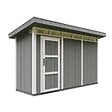 TIMBELA - Abri de Jardin Qualité Premium 4m² - L161xL412cm - Kit tout compris avec sol, tuiles bitumineuses, set de peinture-Construction de Panneaux LP SmartSide- Cabane de Jardin Timbela M902 CAVERN STEEL - vignette