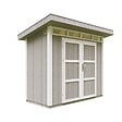 TIMBELA - Abri de Jardin Qualité Premium 3m² - L161xL294cm - Kit tout compris avec sol, tuiles bitumineuses, set de peinture-Construction de Panneaux LP Smartside- Cabane de Jardin Timbela M901A TUNDRA GREY - vignette