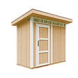 TIMBELA - Abri de Jardin Qualité Premium 3m² - L161xL294cm - Kit tout compris avec sol, tuiles bitumineuses, set de peinture-Construction de Panneaux LP SmartSide- Cabane de Jardin Timbela M901 HARVEST HONEY - vignette