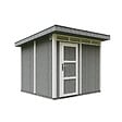 TIMBELA - Abri de Jardin Qualité Premium 6m² - L294xL279cm - Kit tout compris avec sol, tuiles bitumineuses, set de peinture-Construction de Panneaux LP Smartside- Cabane de Jardin Timbela M903 CAVERN STEEL - vignette