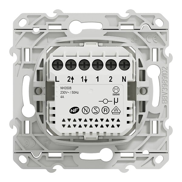 SCHNEIDER ELECTRIC - Interrupteur volet roulant Odace Wiser - Blanc - Zigbee - large