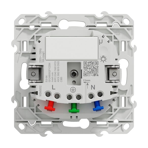 SCHNEIDER ELECTRIC - Prise connectée 2P+T Zigbee 16A Blanc - large