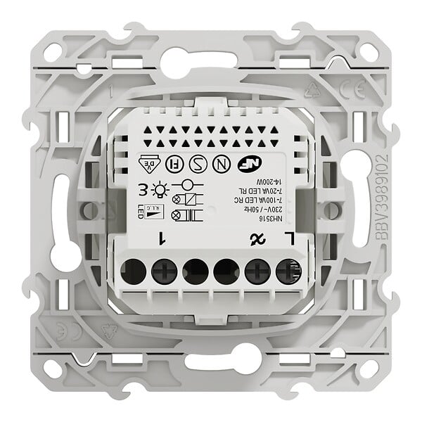 SCHNEIDER ELECTRIC - Variateur rotatif LED connecté - Gamme Odace Wiser - Blanc - Zigbee - large