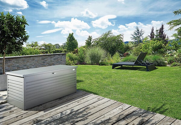 BIOHORT - Coffre de jardin métallique T130 - L.134xH.71xP.62cm - large