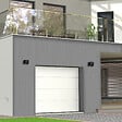 FLEXIDOOR - Porte Sectionnelle PLUS Lisse sans rainures 2.4x2.0m Blanche - vignette