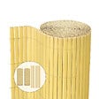 VOUNOT - Canisse PVC brise vue ultra renforce avec attaches de fixation 100x500cm beige - vignette
