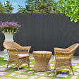 VOUNOT - Canisse PVC brise vue ultra renforce avec attaches de fixation 100x300cm gris - vignette