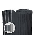 VOUNOT - Canisse PVC brise vue ultra renforce avec attaches de fixation 90x300cm gris - vignette