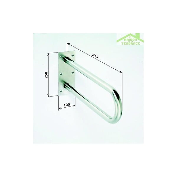 BEMETA - Barre d'appui en forme U HELP en blanc comaxite - large