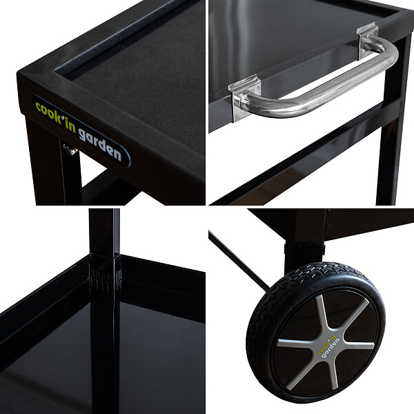 COOK'IN GARDEN - Desserte clipsable pour plancha COBAN - large