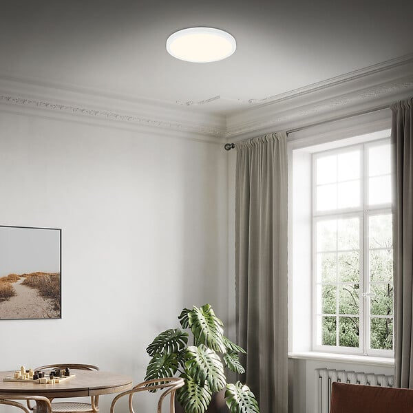 BRILONER - Plafonnier LED RUNA, blanc, 1xLED/24W - large