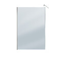 AURLANE - Paroi de Douche 140x200cm Verre Fumé 8mm - Barre de Fixation Extensible et Profil Chrome - vignette