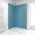 AURLANE - Pack de 2 Panneaux Muraux Aluminium BLEU 90+120x210 cm avec Profilés ANODISE BRILLANT - WALL'IT - vignette