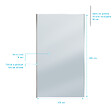 AURLANE - Paroi de Douche 120x200cm Verre Fumé - Profilé + Barre Plafond Finition Chrome - FREEDOM 2 SMOKED - vignette