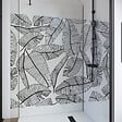 AURLANE - Paroi de Douche 120x195cm Serigraphie Type Jungle - Verre 5mm - Bras de Fixation Redecoupable - vignette