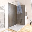AURLANE - Pack de 2 Panneaux Muraux Pierre Wood Stone 90+120x210 cm avec Profilés ANODISE BRILLANT - STONE'IT - vignette