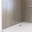 AURLANE - Pack de 2 Panneaux Muraux Pierre Wood Stone 90+120x210 cm avec Profilés ANODISE BRILLANT - STONE'IT - vignette