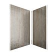 AURLANE - Pack de 2 Panneaux Muraux Pierre Wood Stone 90+120x210 cm avec Profilés ANODISE BRILLANT - STONE'IT - vignette