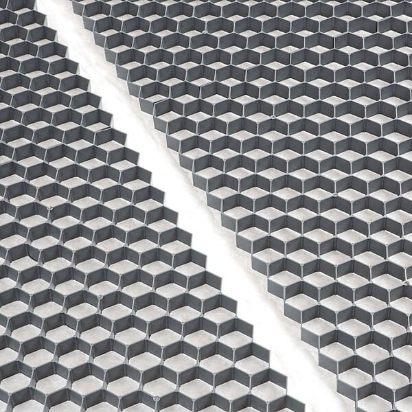ART GARDEN - Stabilisateur de gravier 1,92 m² - Gris - 120 X 160 X 3 cm Gris - EASYSTAB - large