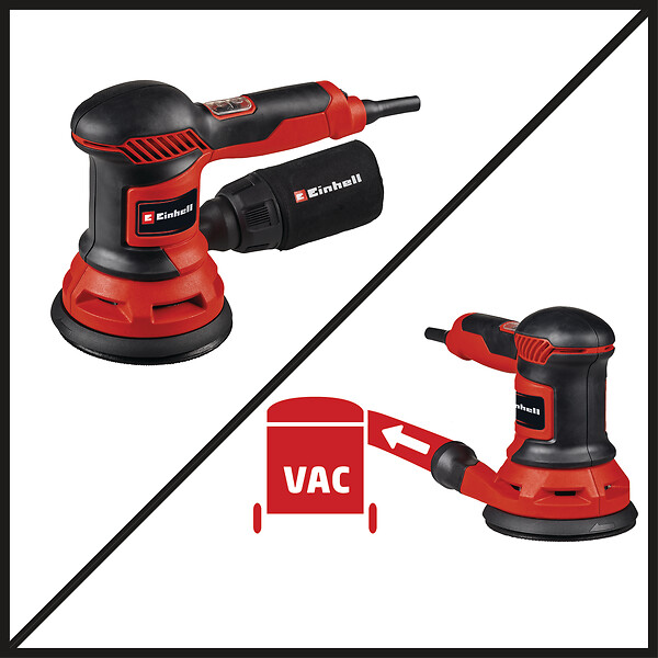 EINHELL - Ponceuse excentrique 425W - TC-RS 425 E - Plateau 125mm - large