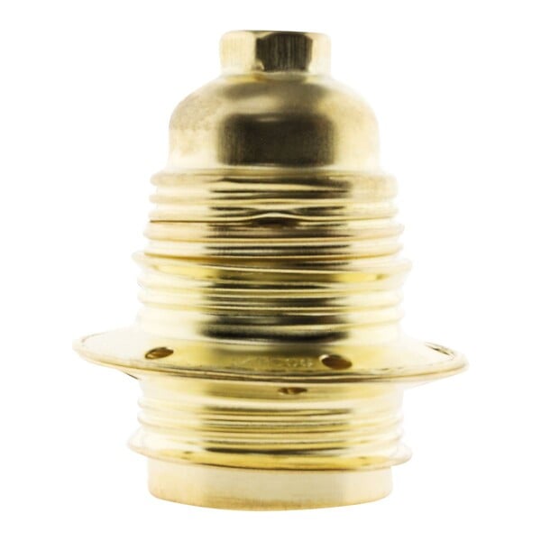 ZENITECH - Douille E27 acier laitonné double bague + borne de terre - Zenitech - large