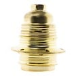 ZENITECH - Douille E27 acier laitonné double bague + borne de terre - Zenitech - vignette