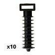 ZENITECH - Lot de 10 embases Noires pour chevilles - Zenitech - vignette