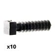ZENITECH - Lot de 10 embases Noires pour chevilles - Zenitech - vignette