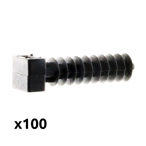 ZENITECH - Lot de 100 embases Noires pour chevilles - Zenitech - large