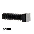 ZENITECH - Lot de 100 embases Noires pour chevilles - Zenitech - vignette