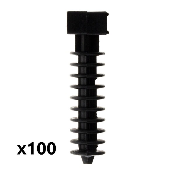 ZENITECH - Lot de 100 embases Noires pour chevilles - Zenitech - large