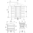 TIMBELA - Timbela M516-Maisonnette en bois pour enfants AVEC plancher - 112x146xH143cm /1.1m2 - vignette