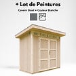 TIMBELA - Abri de Jardin Qualité Premium 3m² - L161xL294cm - Kit tout compris avec sol, tuiles bitumineuses, set de peinture-Construction de Panneaux LP Smartside- Cabane de Jardin Timbela M901 CAVERN STEEL - vignette