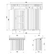 TIMBELA - Abri de Jardin Qualité Premium 3m² - L161xL294cm - Kit tout compris avec sol, tuiles bitumineuses, set de peinture-Construction de Panneaux LP Smartside- Cabane de Jardin Timbela M901 TUNDRA GREY - vignette