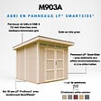 TIMBELA - Abri de Jardin Qualité Premium 6m² - L294xL279cm - Kit tout compris avec sol, tuiles bitumineuses, set de peinture-Construction de Panneaux LP Smartside- Cabane de Jardin Timbela M903A TERRA BROWN - vignette