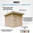 TIMBELA - Abri de Jardin Qualité Premium 6m² - L294xL279cm - Kit tout compris avec sol, tuiles bitumineuses, set de peinture-Construction de Panneaux LP Smartside- Cabane de Jardin Timbela M903 TERRA BROWN - vignette