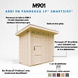 TIMBELA - Abri de Jardin Qualité Premium 3m² - L161xL294cm - Kit tout compris avec sol, tuiles bitumineuses, set de peinture-Construction de Panneaux LP SmartSide- Cabane de Jardin Timbela M901 HARVEST HONEY - vignette