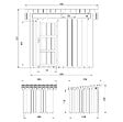 TIMBELA - Abri de Jardin Qualité Premium 6m² - L294xL279cm - Kit tout compris avec sol, tuiles bitumineuses, set de peinture-Construction de Panneaux LP Smartside- Cabane de Jardin Timbela M903 CAVERN STEEL - vignette