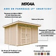 TIMBELA - Abri de Jardin Qualité Premium 9m² - L412xL279cm - Kit tout compris avec sol, tuiles bitumineuses, set de peinture-Construction de Panneaux LP Smartside- Cabane de Jardin Timbela M904A HARVEST HONEY - vignette