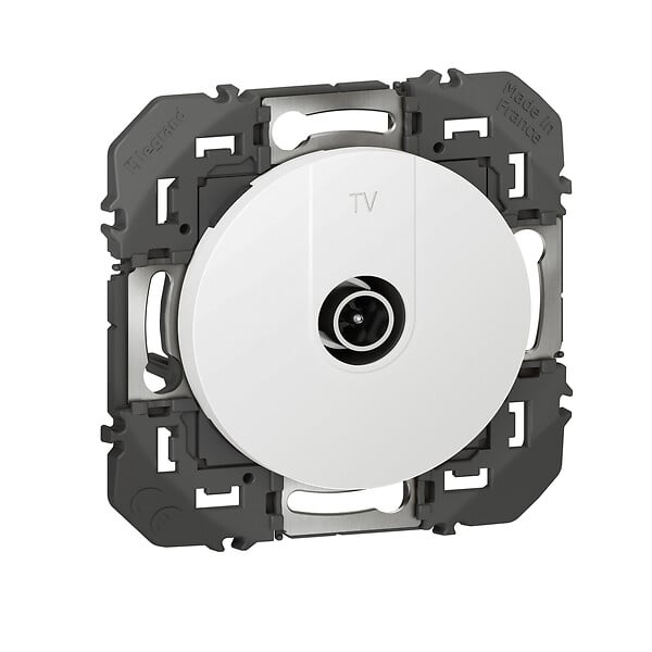 LEGRAND - Prise TV étoile blindée Dooxie - Blanc - UHD 4K - large