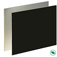 FORESTEA - Crédence cuisine stratifiée HPL réversible aluminium/noir mat 3000 x 640 x 13,4 mm FSC - vignette