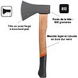 GT GARDEN - Lot de 2 haches avec manche en bois : hache + hachette - vignette