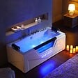 DISTRIBAIN - Baignoire balnéo Océanie 40 jets Whirlpool - vignette