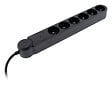 ZENITECH - Bloc parafoudre IOTA 6 prises 16A Noir - vignette