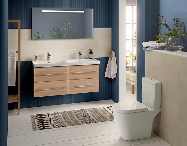 VILLEROY ET BOCH - Combi Pack AVENTO Direct Flush en céramique - Sortie horizontale - Couleur : BLANC- réf : 5641Q701 - VILLEROY ET BOCH - large