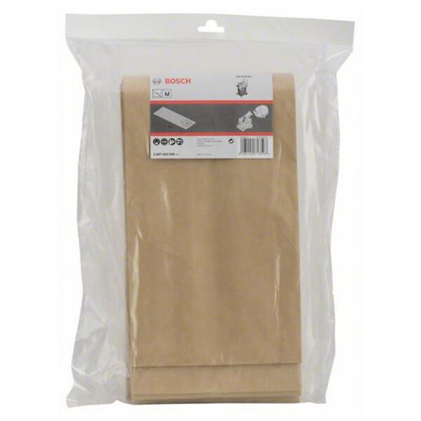 BOSCH - Lot de 5 sac-filtres en papier BOSCH 2607432036 - Pour GAS 55 M AFC - large