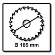 MAKITA - Lame T.C.T MAKITA B-33174 pour scie circulaire, bois avec clous - vignette